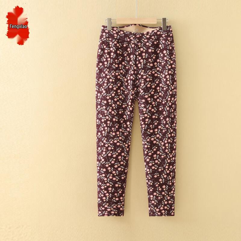 Elderly Women s Plus Velvet Thermal Leggings 4XL