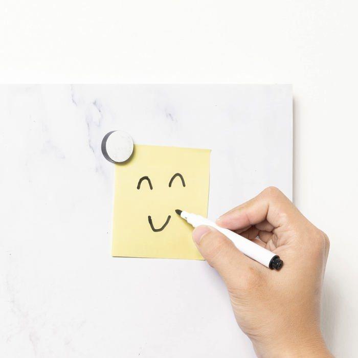 Tableau magnétique - NAVARIS - 49996.04 - Inscription et effaçable - 5 aimants - Design décoratif