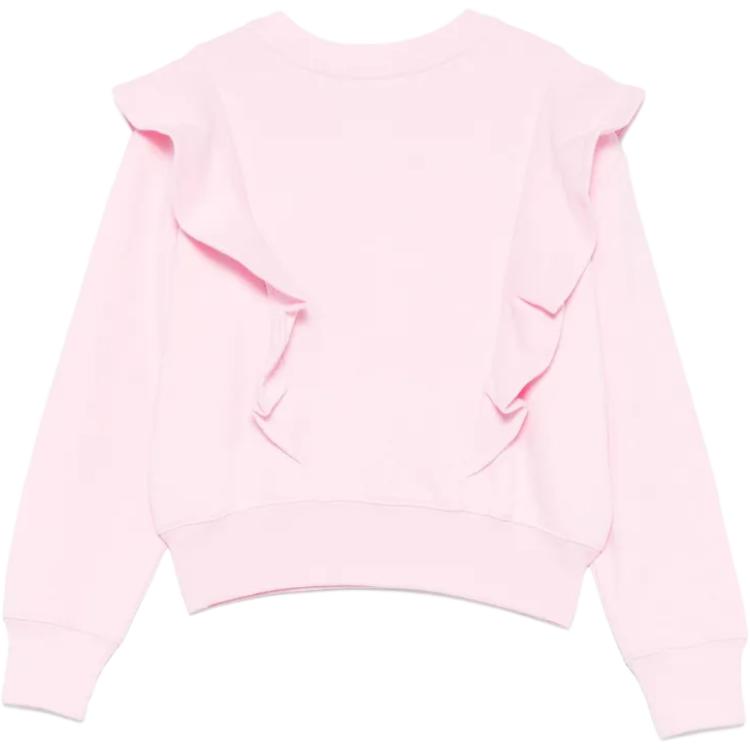 Polo Ralph Lauren Jednobarevné tričko s dlouhým rukávem a kulatým výstřihem Dětské topy Světle růžová 313957719-003