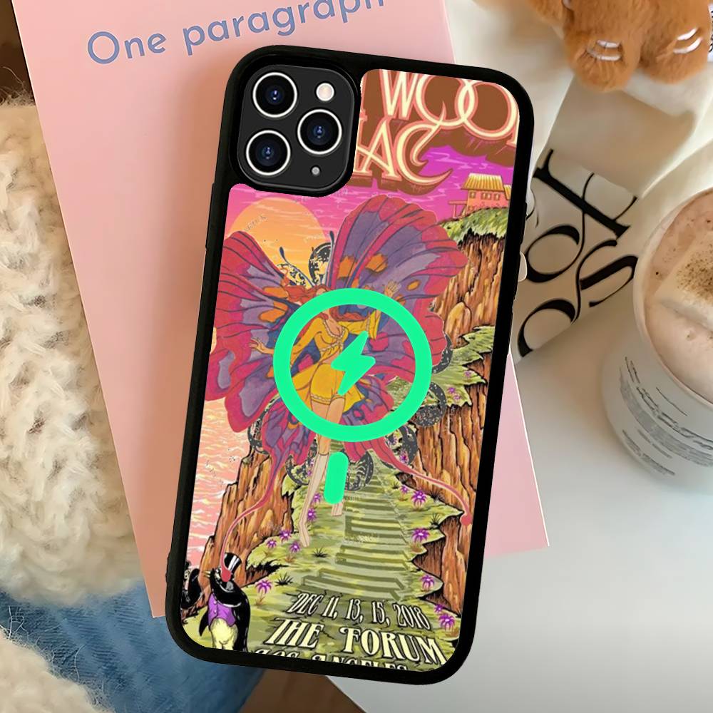 

Classic Rock Band F-Fleetwood M-Mac For Phone Case For IPhone 17 Air 16 15 14 13 12 11 Pro Max Plus For Wireless Charge Cover iPhone 16pro max