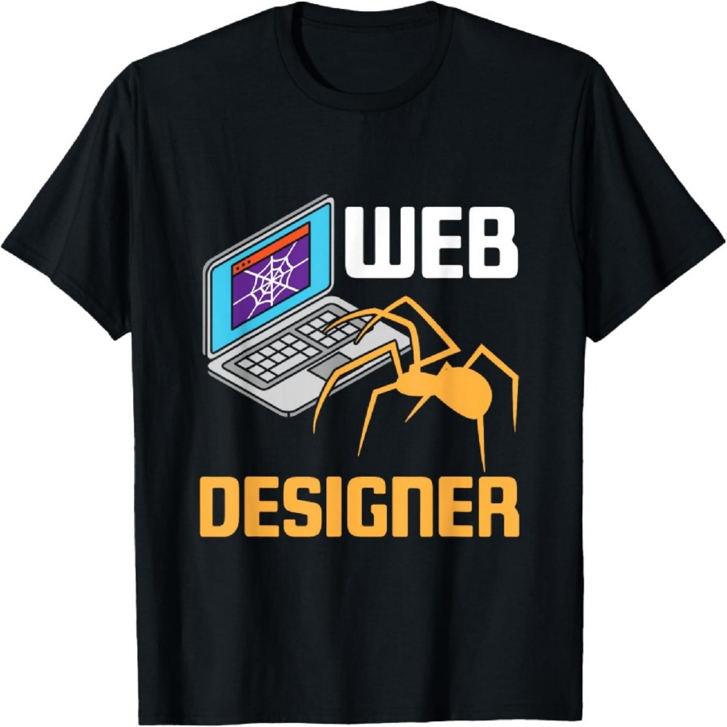

Funny Web Designer Website Design Developer Spider T-Shirt XXXXXL чорний