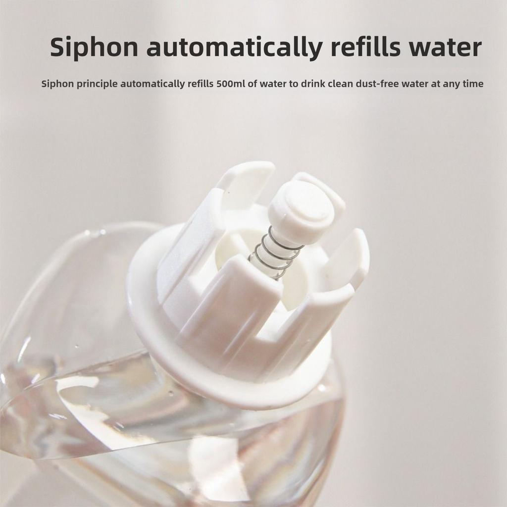 2-in-1 Cat Automatic Water Feeder Large Capacity Cat Food Bowl Kitten/Puppy/Bunny