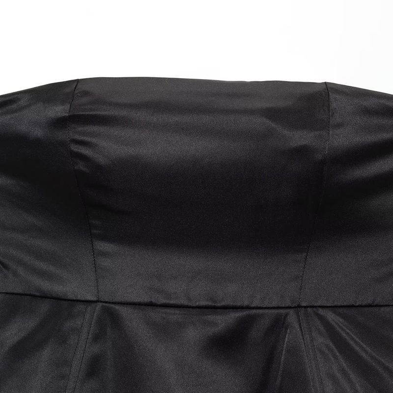 Kaslead New Women clothes Western Style Fashion Slim fit Strap Wrap-around Backless Short Dress