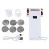 High Power 130000 RPM Portable Blower Fan Featuring 6 Adjusted Speeds Turbos Mode And LED Light Rechargeable Battery