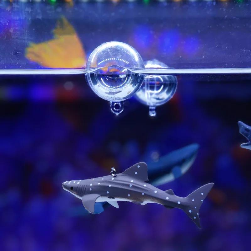 1 Set Fish Tank Shark Decoration Floating Ocean Aquarium Ornament Decorations Aquascape Shark Figurine Decor Fish Tank Craft