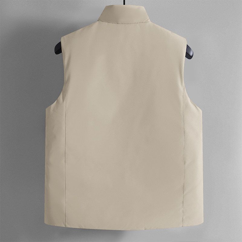 Foreign Trade Export Surplus Autumn and Winter Unisex Sleeveless Vest Fashion Stand Collar Sports Casual Fashion Vest Jacket