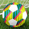1pc Colorful Stripes Circles Outdoor Sports Football, Size 5, Comfortable And Durable Feel,Gift Yy79