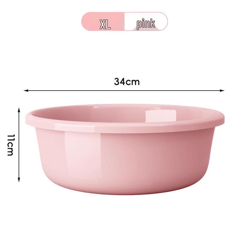 Large Durable Multi-Purpose Plastic Wash Basin for Dorms and Babies