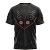 Lustiges Cowboy Cosplay T-Shirt Herren Persönlichkeit Street Kurzarm T-Shirts 3D Gedrucktes Fake Revers Muster Harajuku Mode Tee
