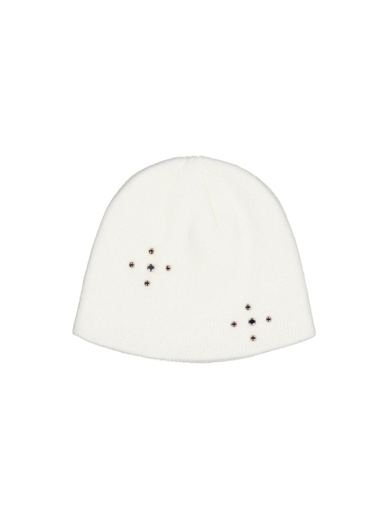 SETUP-EXE Studded Beanie / Ivory