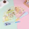 Cute Cartoon Anime Sanrio Kuromi My Melody Cinnamoroll Seven Fold Fan Portable Summer Folding Fan Gifts For Children Students