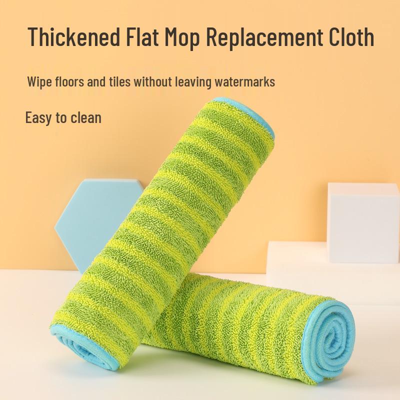 Double-Sided Thickened Mop Cloth Replacement for Flat Mop