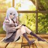 Anime Figure Elaina Sitting Reading Action Figures Lovely Girl Elaina Figure Doll PVC Model Toys Adult Collection Gifts