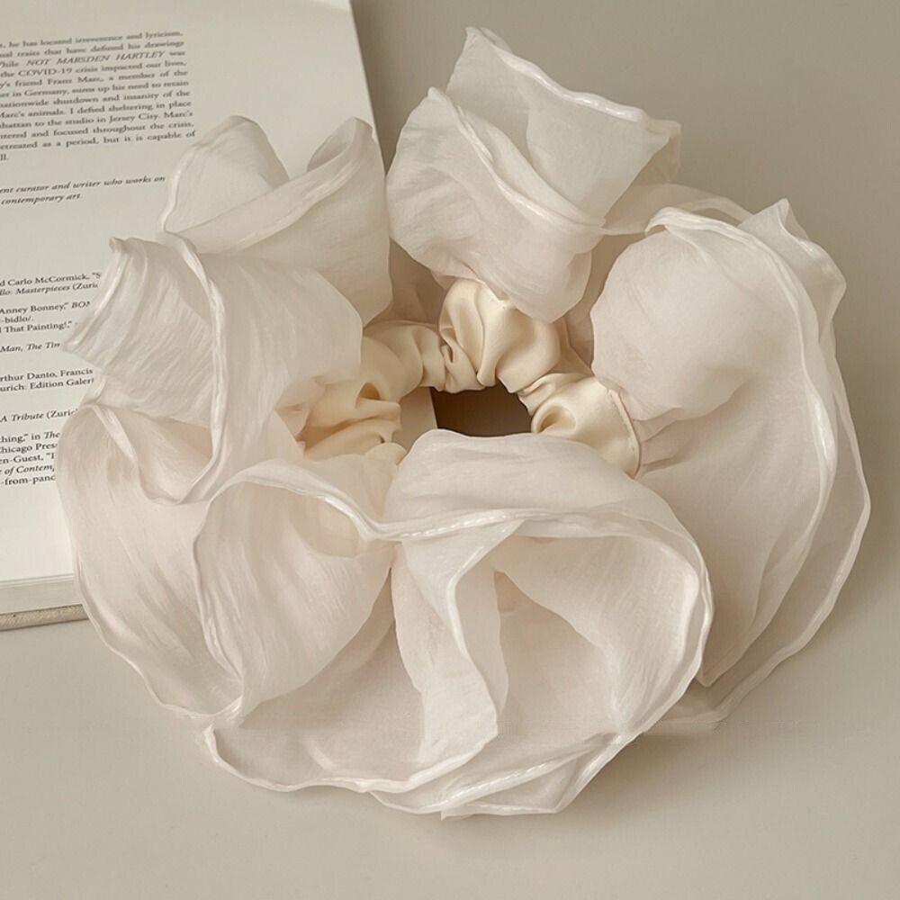 French Style Sausage Hair Loop Chiffon Oversized Hair Ropes Fashion Hair Accessory  Women