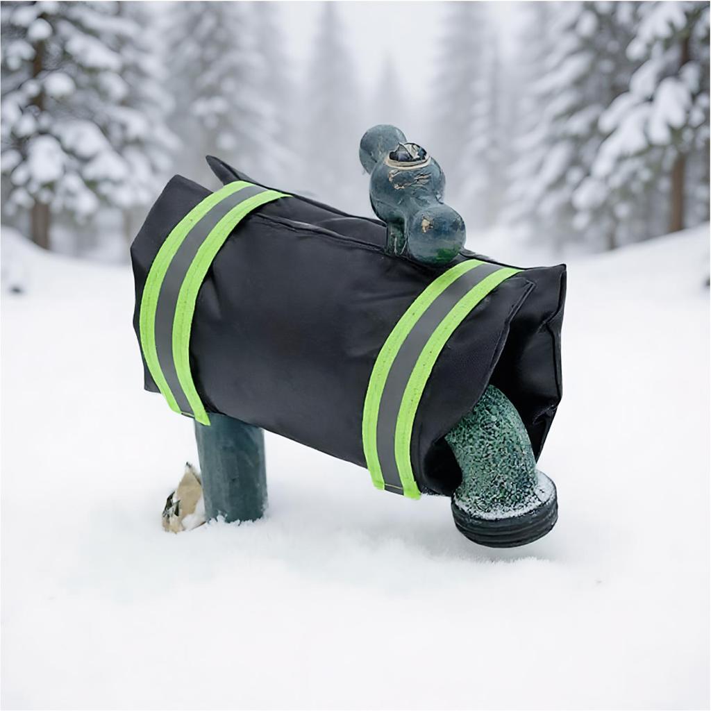 Faucet Insulation Cover 2 Pieces 10x7 Inch Tap Freeze Reflective Hood Frost-Proof Faucet Cover For Garden RV Outdoor Irrigation