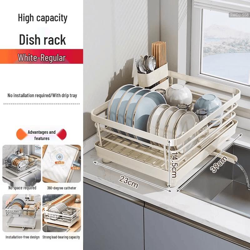 LETSFIND Stainless Steel Dish Drying Rack