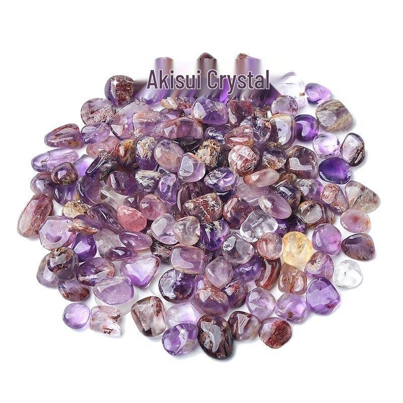 Fialový fantomový křišťál demagnetizační štěrk pro akvária a květináče