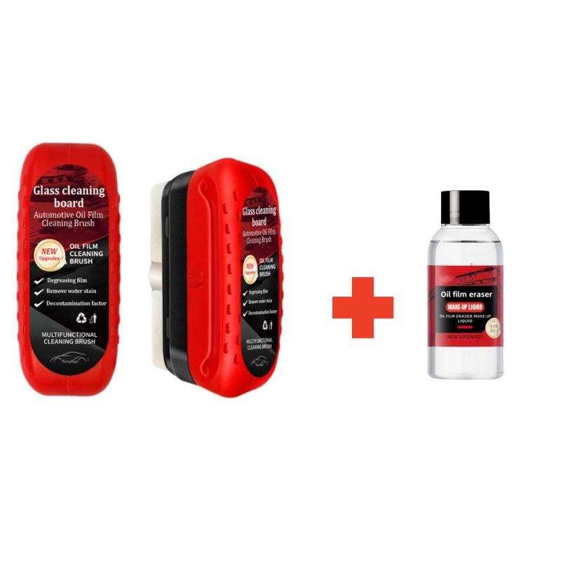 120ml Glasreinigerbürste für Auto-Windschutzscheibe Ölfilmentferner Automobilglas Schwammreinigung Polieren Pflege Wartungsbürste