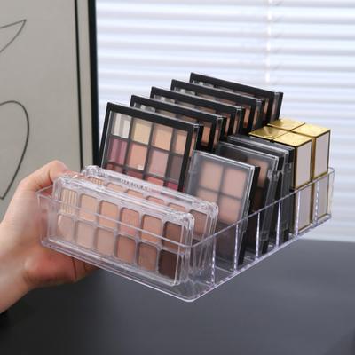 Yousheng 7 přihrádek Organizér na make-up Podnos Držák na skladování Velká kapacita Průhledný design Víceúčelový Paletka očních stínů Držák na make-up