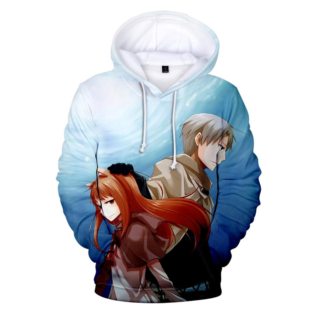 

Волчица и пряности аниме толстовки женские мужские 3D принты с капюшоном толстовка модная уличная одежда свитер спортивный костюм одежда 4XL