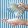 Multifunctional Hands-Free Soap Dish with Drain and Roller Design