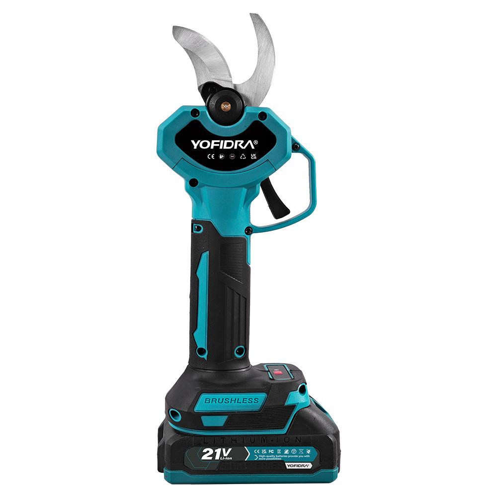 Yofidra Forbici Elettriche Potatura Senza Spazzole 32mm Senza Fili 2 Velocità Attrezzi per Giardino Albero da Frutto Bonsai per Batteria Makita Pin