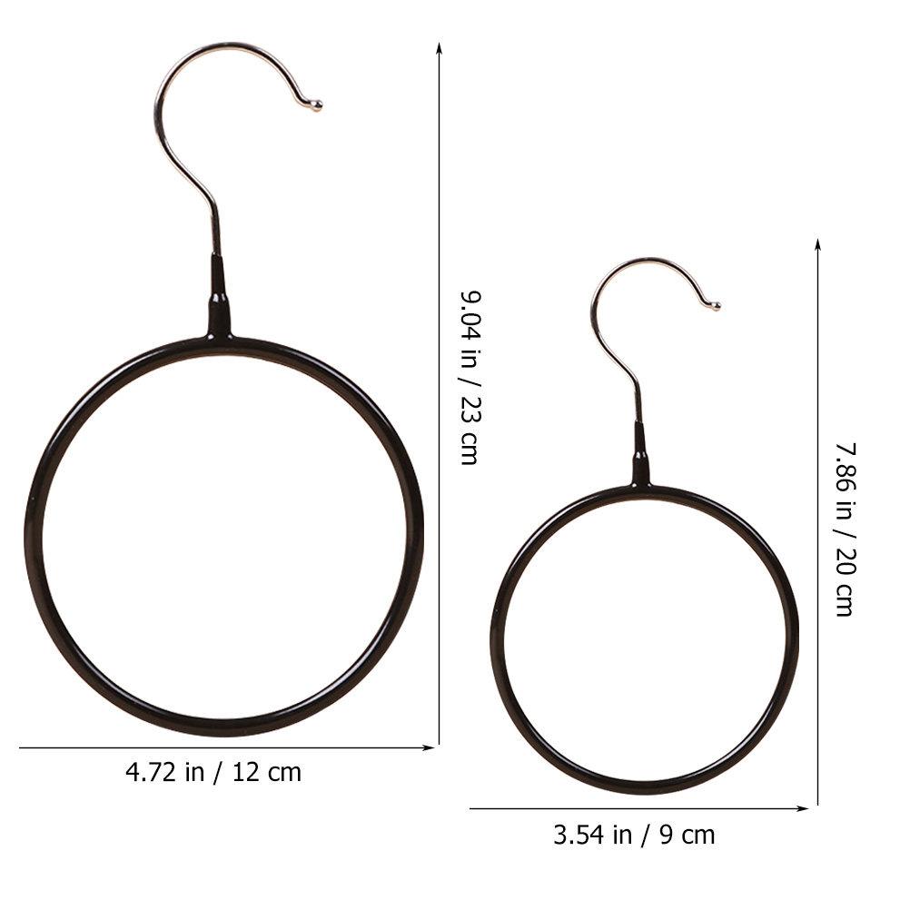 4Pcs Metal Ring Scarf Hanger Organizer Versatile Tie Belt Holder Scarf Rack for Closet Bedroom Bathroom Neat Tidy Storage