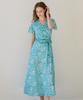 Bonide Mesh Cool Wrap Dress Flower Berry Mint