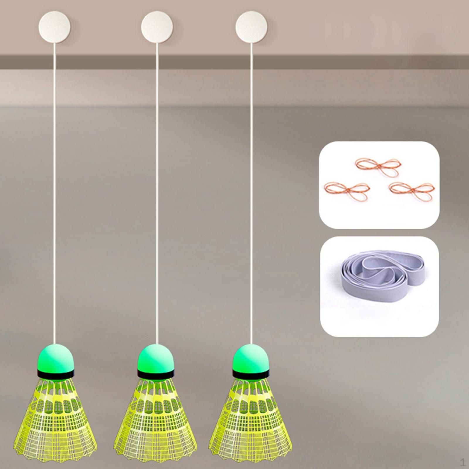 

1 набор тренировочных мячей для самостоятельного обучения игре в бадминтон с воланом для начинающих Glow Badminton