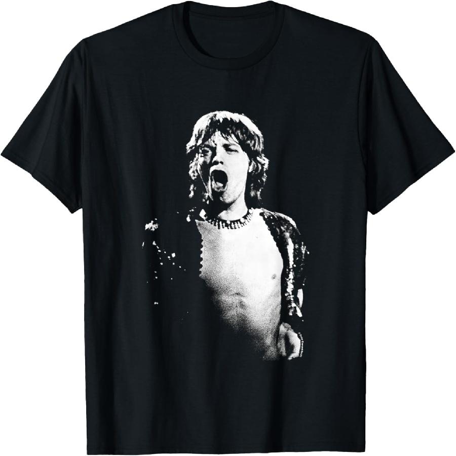 Mick Jagger 1971 Rolling Stones Live By Everard Smith T-Shirt