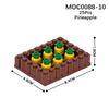 MOOXI Urban Farm Vegetable Garden Flower Garden MOC Bricks Model Kit DIY Children Toy Building Blocks Set Adults Assembling Gift