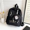 Schoolbag Cute cartoon two-piece set Large capacity backpack School bag Kindergarten backpack Printed cartoon casual canvas backpack