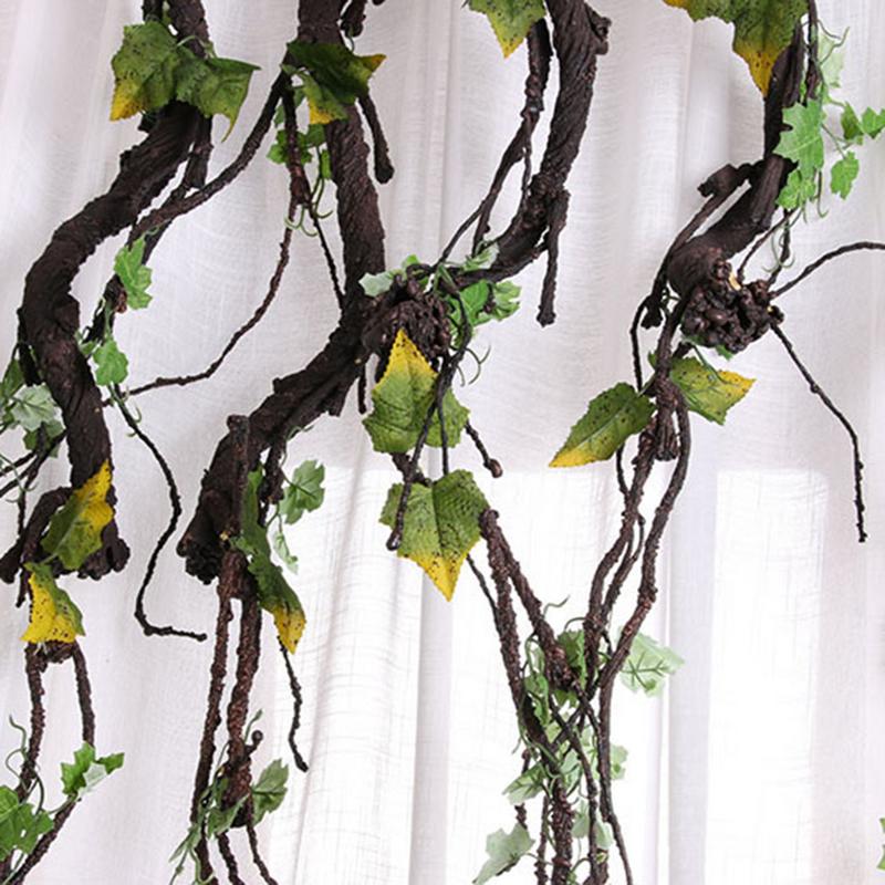 Simulation Artificial Trees Trunk Branches Plants Twigs Wall Hanging Liana Rattan Silk Flexible Flower Vine Home Wedding Garden