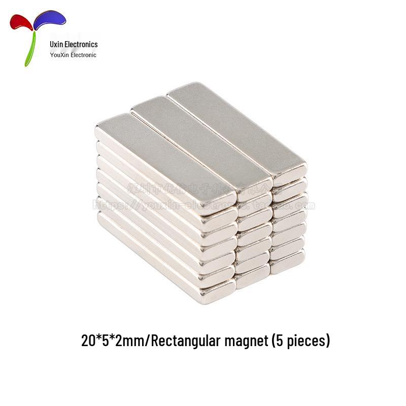 Rectangular Neodymium Magnet 10/20x5/10x2/3mm - Strong Magnetic Steel