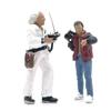 Classic 1/64 Scale Back To the Future 2-Doll Cast Alloy Car Simulation Miniature Car for Character Diorama Miniature Scene Collection (2 Dolls)