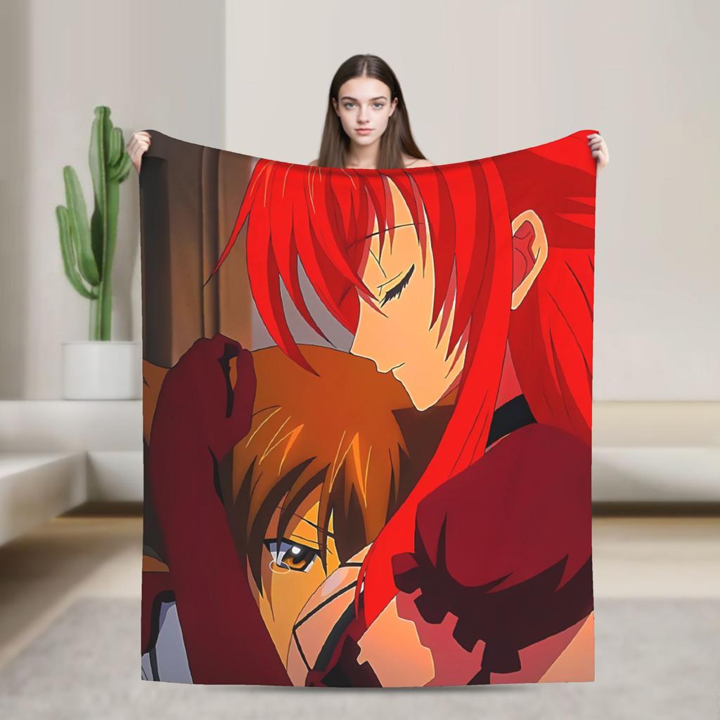 Warme weiche Decke Reise High School DxD Bettwäsche Überwürfe Flanell Tagesdecke für Sofa Sessel Lustige Schlafsofa Abdeckung