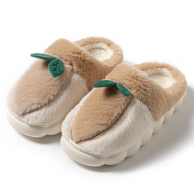 Cartoon Cotton Slippers Warm Home Couple Home Slippers Autumn and Winter New Cotton Slippers Indoor Wear-resistant Cotton Slippers
