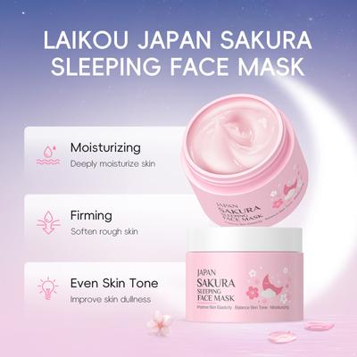25g Cherry Blossom Sleeping Mask for Women and Girls Hydrating Moisturizing Facial Care Daily Use Beauty Essential