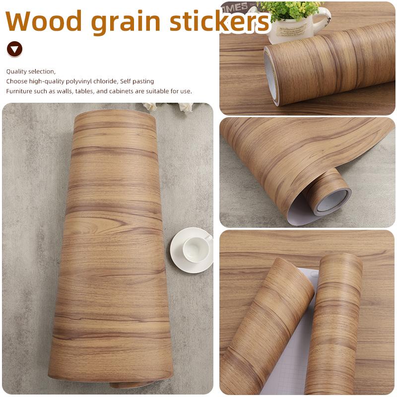 5 metri, autocolant lemn, autocolante renovare dulap, hârtie de contact, tapet autoadeziv, impermeabil, tapet texturat, Larg a