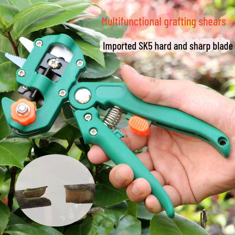 Fruit Tree Seedling Grafting Tool Kit: Includes Shears, Knife, and Scissors Blade for Gardening