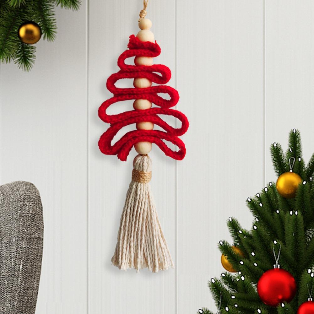 

Handcrafted Handmade Tassel Pendant Unique Creative Hanging Ornament Indoor красный