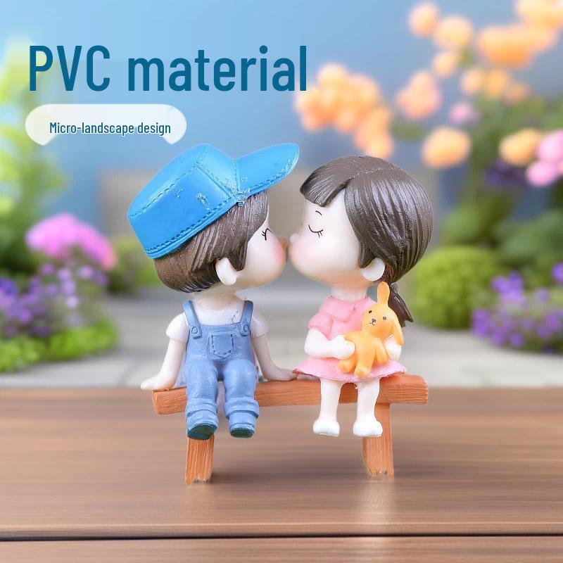 Micro-PVC-Paarfiguren Schlüsselanhänger Kuchen- & Autodekor