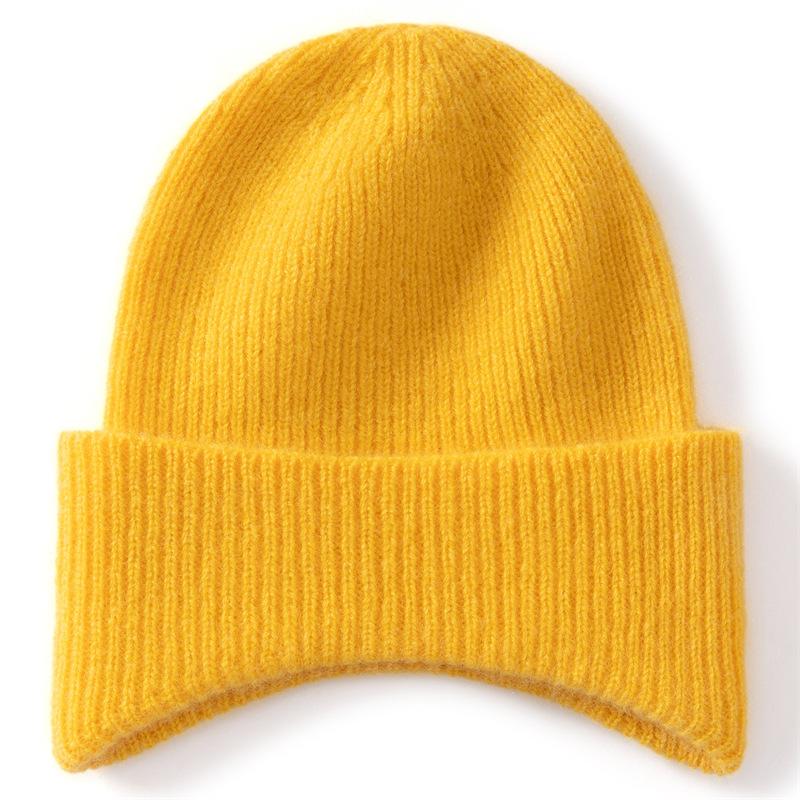 Pure Cashmere Children's Winter Hat Pullover Hat Versatile Hat Women's Knitted Hat Warm Wool Hat