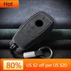 Interior Mouldings Suede Leather Car Key Case For Mercedes Benz E Class W213 W205 E200 E260 E300 E320 AMG CLA 2018 2019 2020 Rem