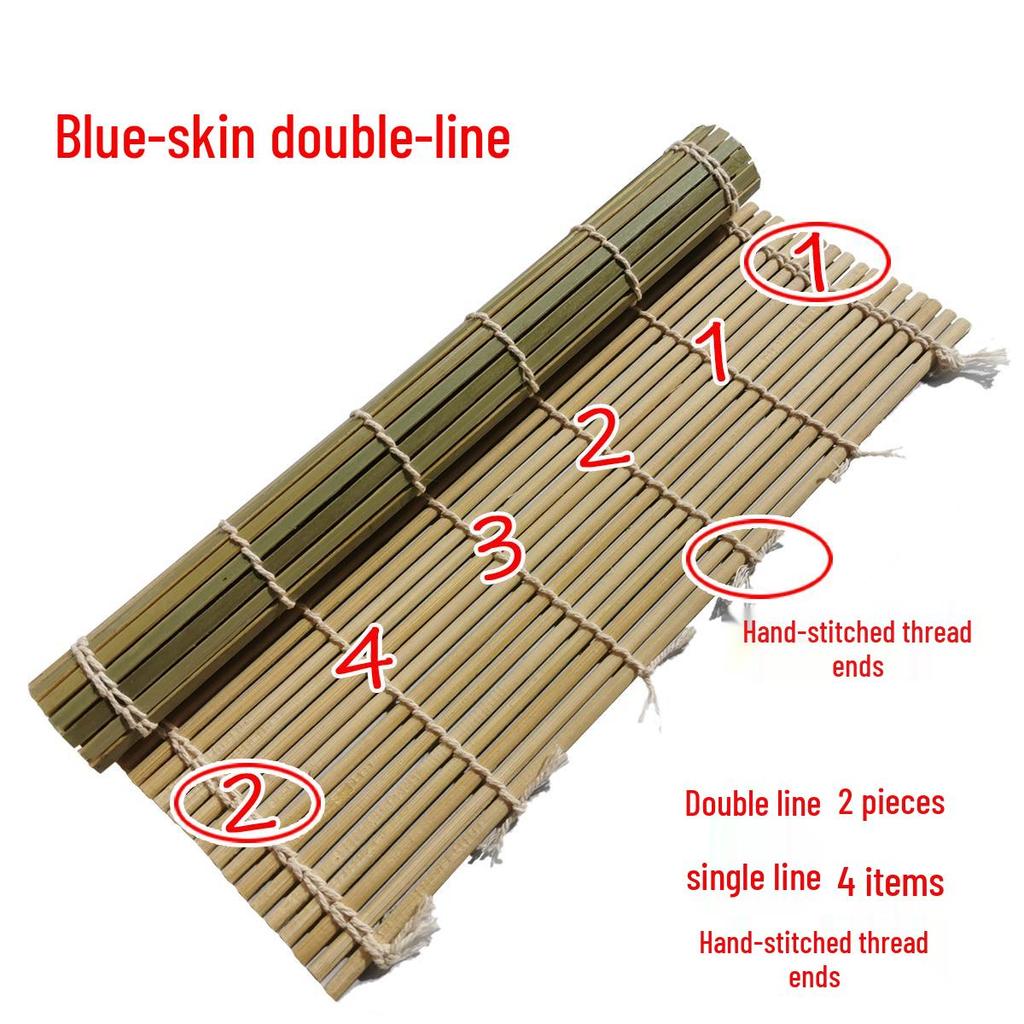Natural Bamboo Sushi Rolling Mat and Curtain Set