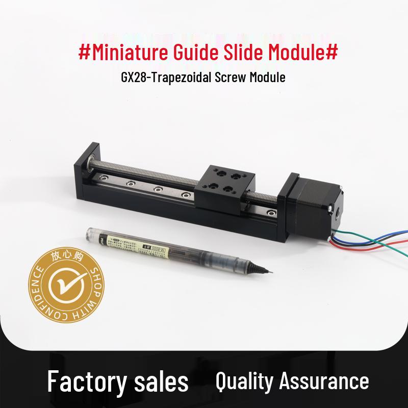 

Compact 28-Step Stepper Motor Linear Guide with T-Type Lead Screw T6*1, 50MM