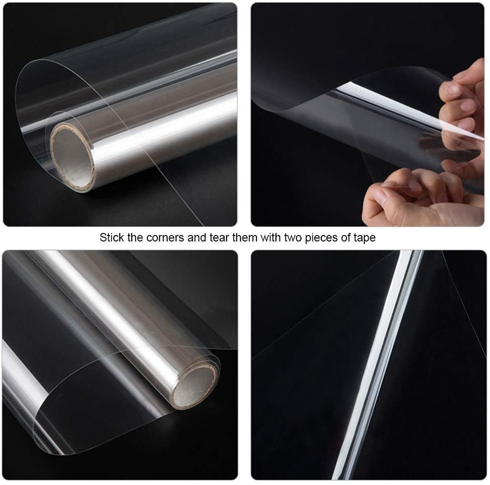3/5 M Clear Safety & Security Window Film Anti Shatter Glass Protection Sticker Transparent Explosion-Proof Film Self-Adhesive