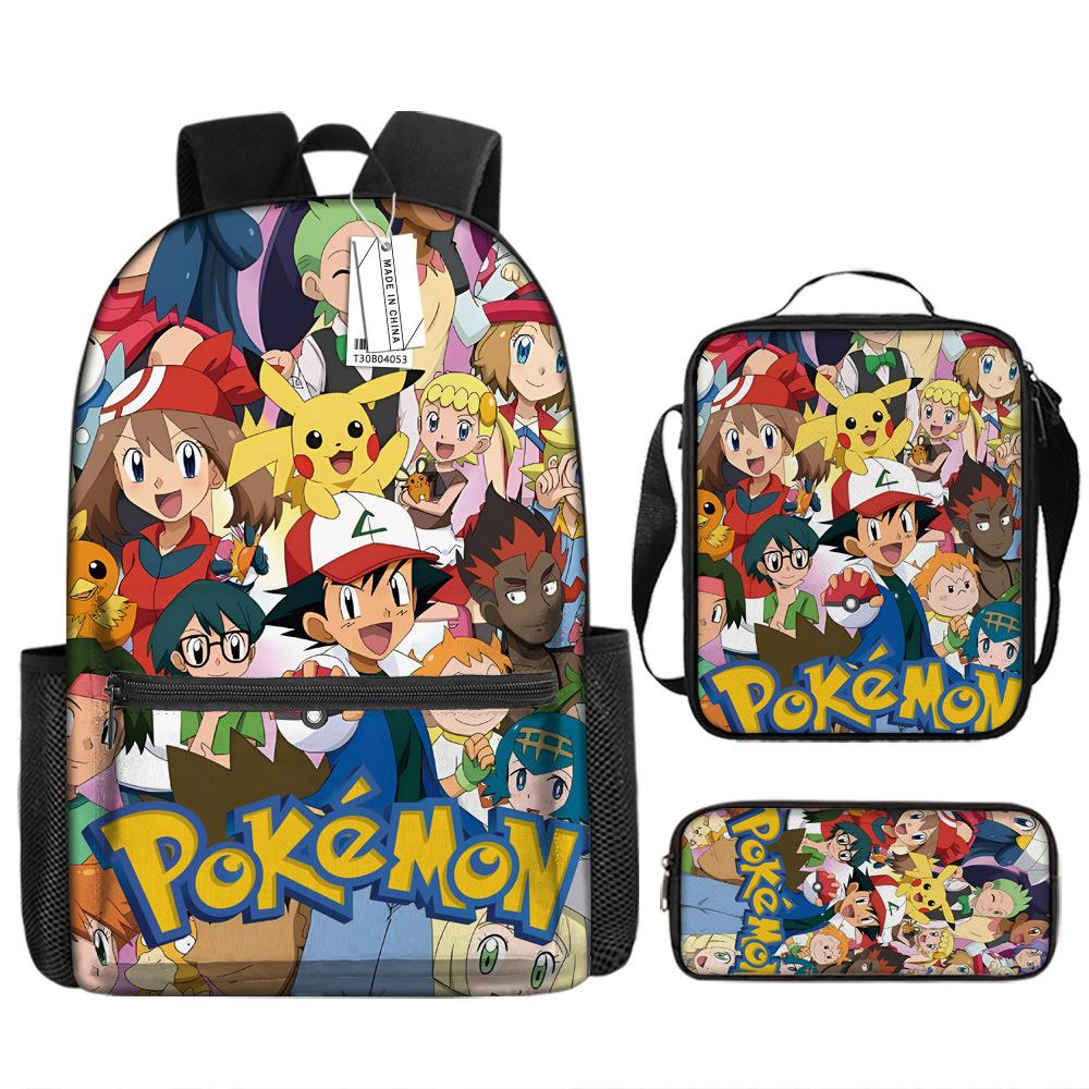 School Season Student Schoolbag Pokémon Pokémon Backpack Cartoon Satchel Pencil Case