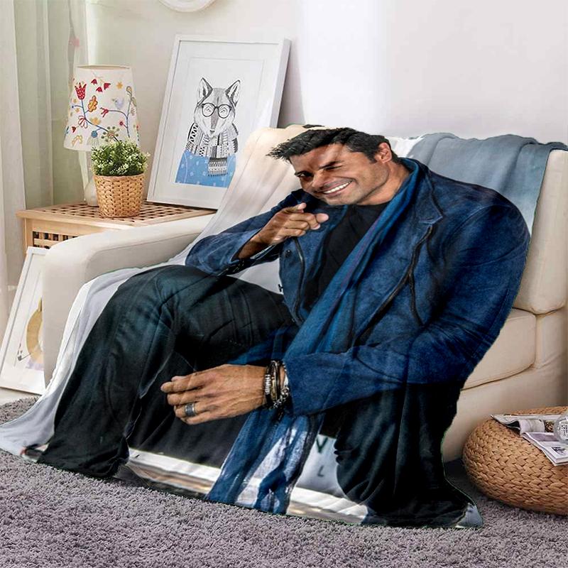 3D Print Chayanne Puerto Rican Latin Pop Gift Blanket,Soft Throw Blanket for Home Bedroom Bed Sofa Travel Picnic Cover Kids