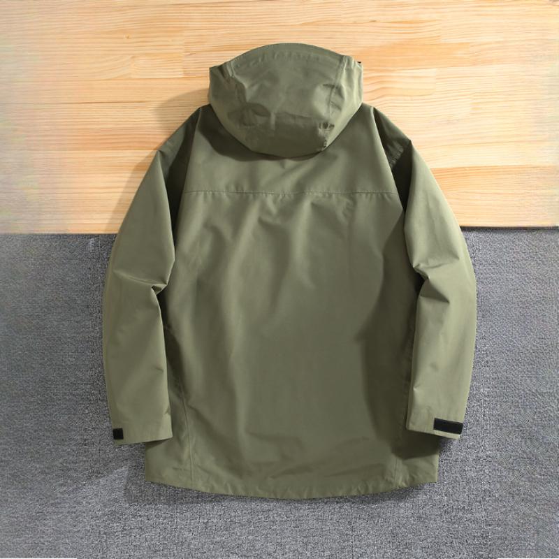 Men's Plus Size 11XL Spring and Autumn Waterproof Zipper Hooded Cardigan Jacket for Youth